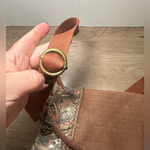 Sakroots Artist Circle Crossbody Fold Over Sienna Spirit Desert Canvas Bag EUC. - Picture 11 of 11